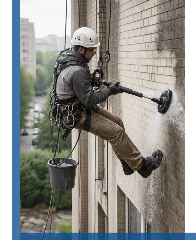 Очистка фасада от копоти в Ростове профессионально и безопасно