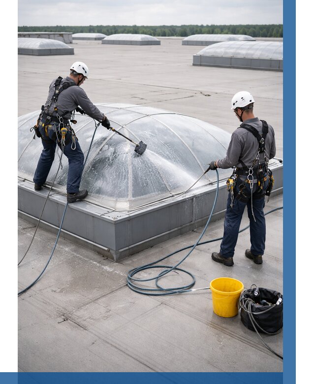 Мойка зенитных фонарей в Ростове, заказать от 4618 р. | ВЫСОТНИК-Рсв