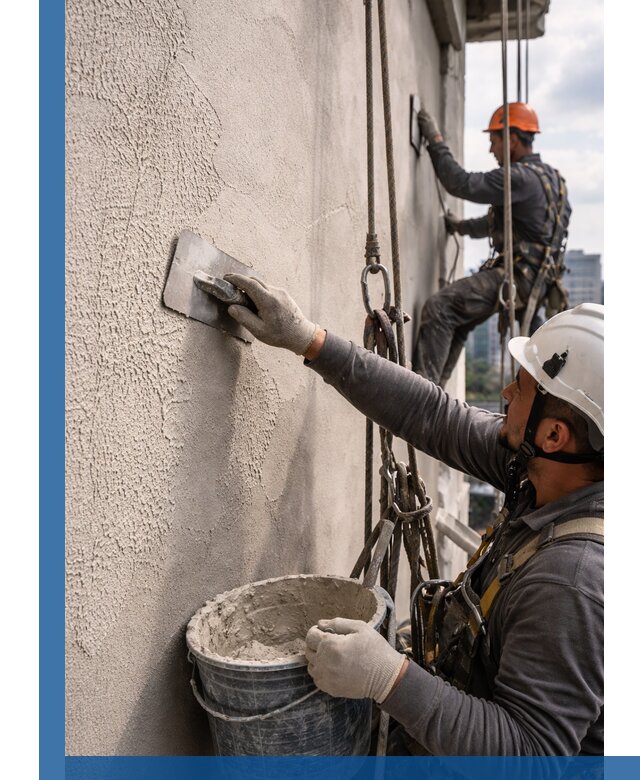 Декоративная штукатурка фасада с утеплением и защитой в Ростове