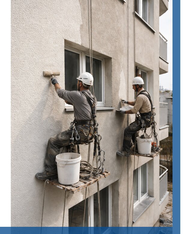 Нанесение короеда на фасад в Ростове от 462 р. | ВЫСОТНИК-Рсв