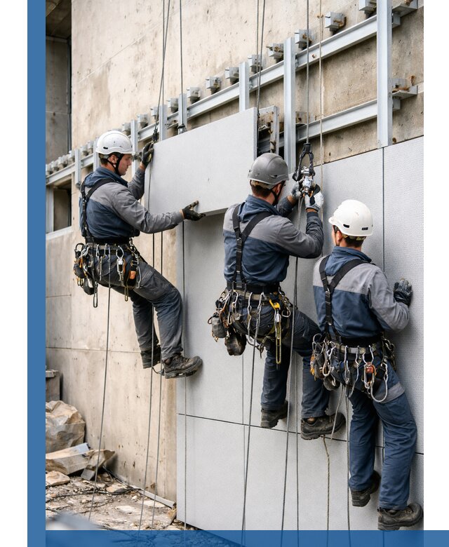 Монтаж вентилируемого фасада в Ростове под ключ с гарантией качества