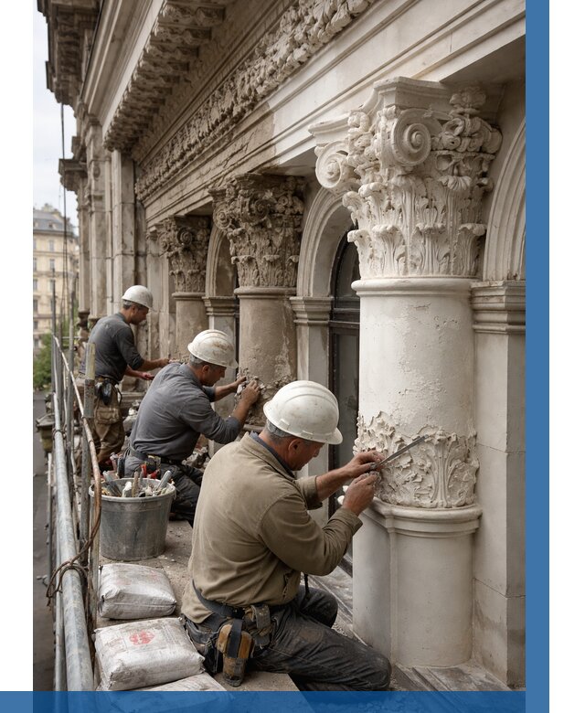 Реставрация фасадной лепнины в Ростове от 2566 р. | ВЫСОТНИК-Рсв