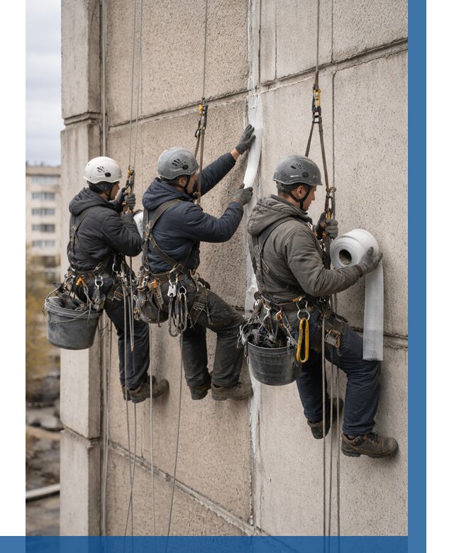 Ремонт межпанельных швов в Ростове от 770 р. | ВЫСОТНИК-Рсв