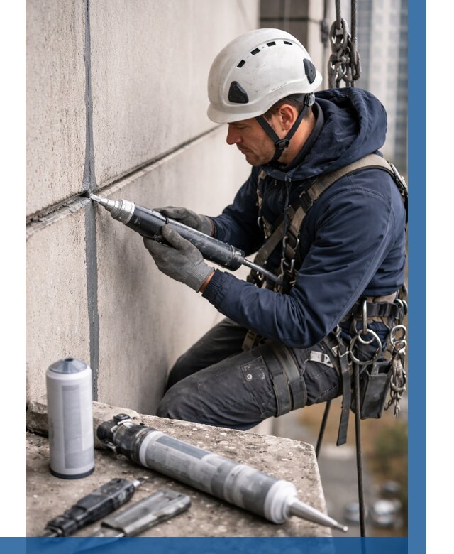 Вторичная герметизация швов в Ростове от 462 р. | ВЫСОТНИК-Рсв