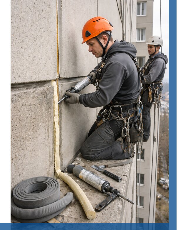 Теплый шов межпанельные швы в Ростове от 718 р. | ВЫСОТНИК-Рсв