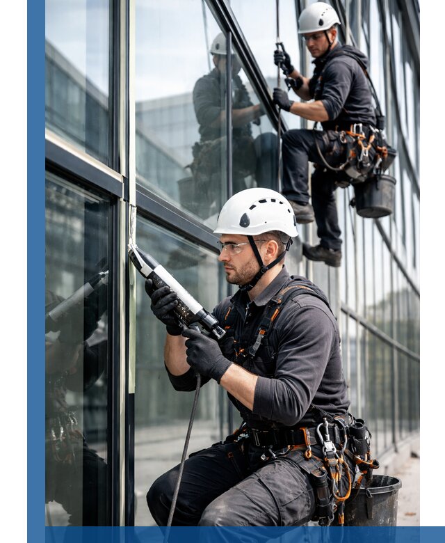 Герметизация витражных швов в Ростове для зданий и фасадов