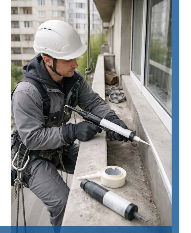 Герметизация швов лоджии в Ростове от 4618 р. | ВЫСОТНИК-Рсв