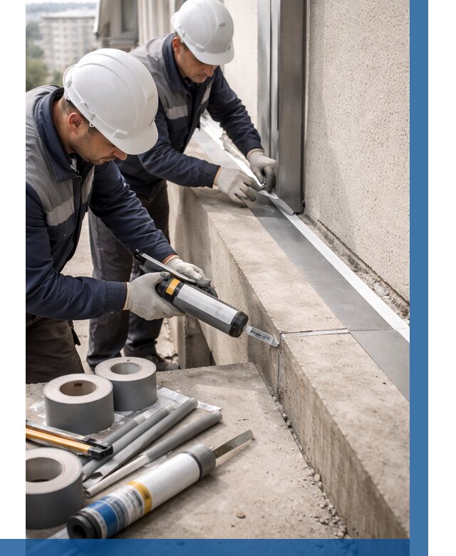 Герметизация примыкания балкона в Ростове от 4618 р. | ВЫСОТНИК-Рсв