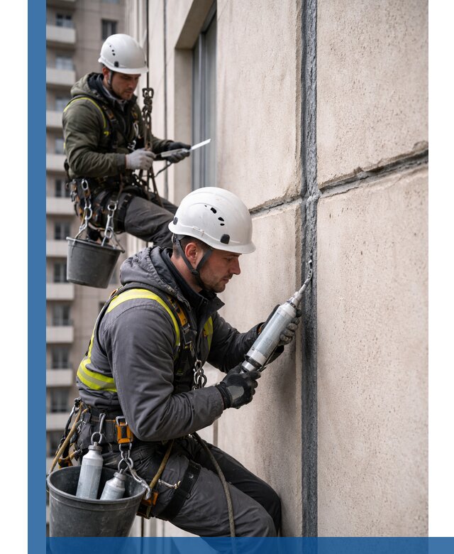 Герметизация деформационных швов фасада в Ростове качественно