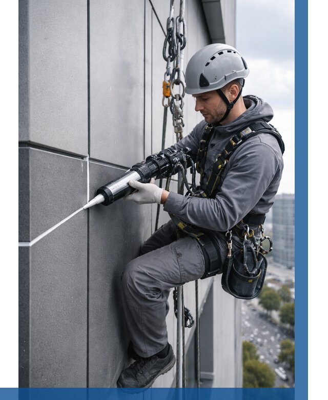 Герметизация стыков фасадных панелей в Ростове от 6671 р.| ВЫСОТНИК-Рсв