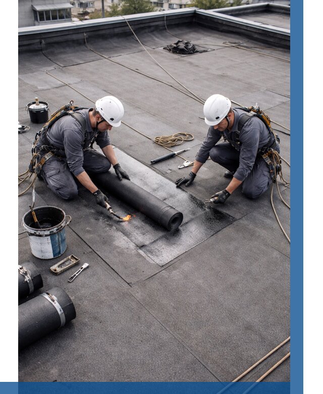 Ремонт мягкой кровли под ключ в Ростове от 718 р. | ВЫСОТНИК-Рсв