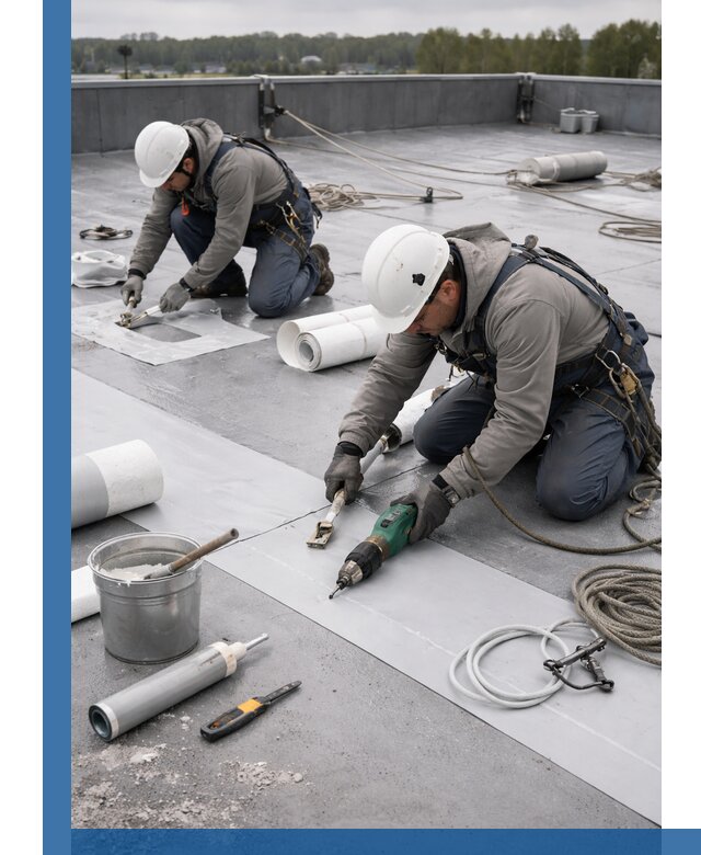 Ремонт мембранной кровли в Ростове качественно и с гарантией