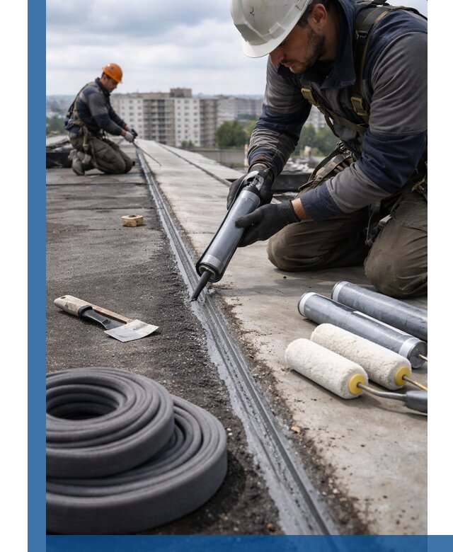 Герметизация швов кровли в Ростове с гарантией герметичности