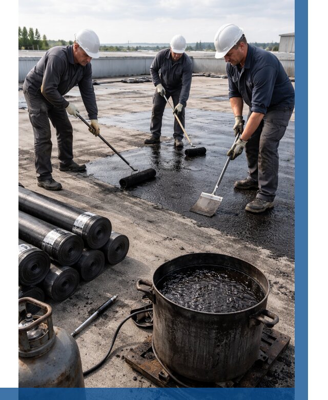 Гидроизоляция кровли мастикой в Ростове от 616 р. | ВЫСОТНИК-Рсв