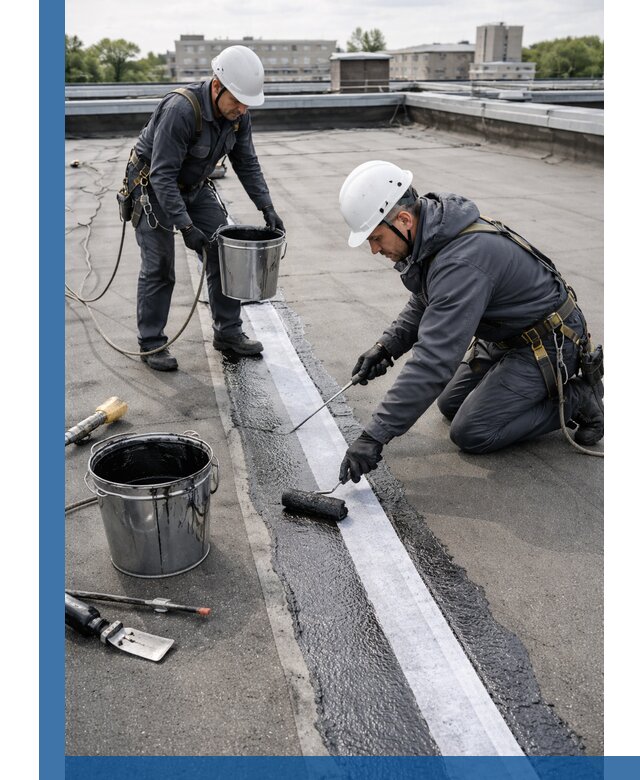 Гидроизоляция кровли мастикой в Ростове надежная защита