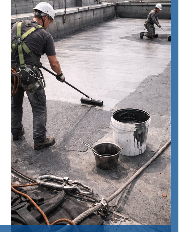 Гидроизоляция кровли жидкой резиной в Ростове от 513 р. | ВЫСОТНИК-Рсв