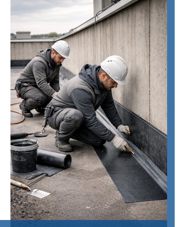 Гидроизоляция примыканий на кровле в Ростове от 924 р. | ВЫСОТНИК-Рсв