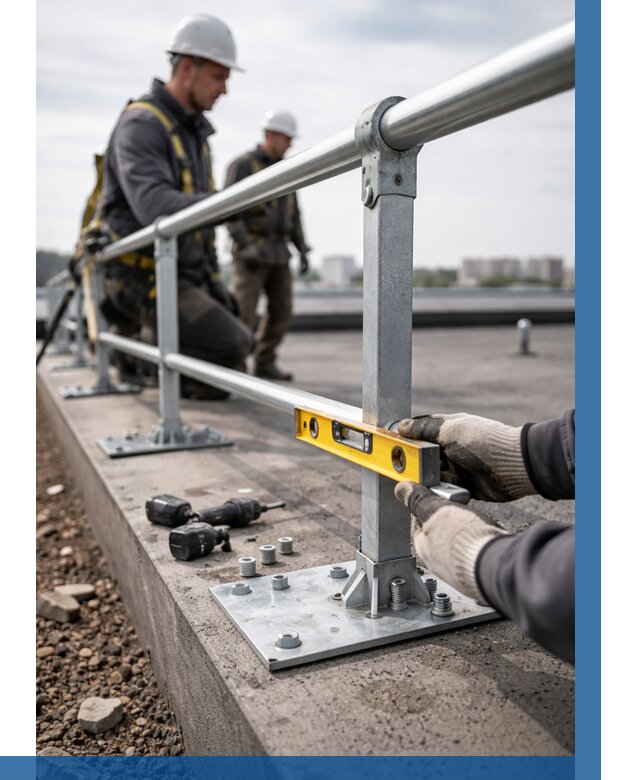 Монтаж кровельного ограждения в Ростове от 1232 р. | ВЫСОТНИК-Рсв