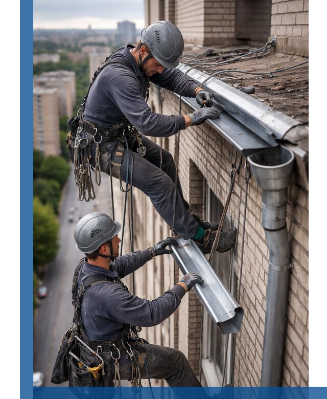 Ремонт водосточных желобов в Ростове, быстро и качественно