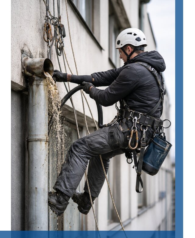 Прочистка водосточных труб в Ростове от 3592 р. | ВЫСОТНИК-Рсв