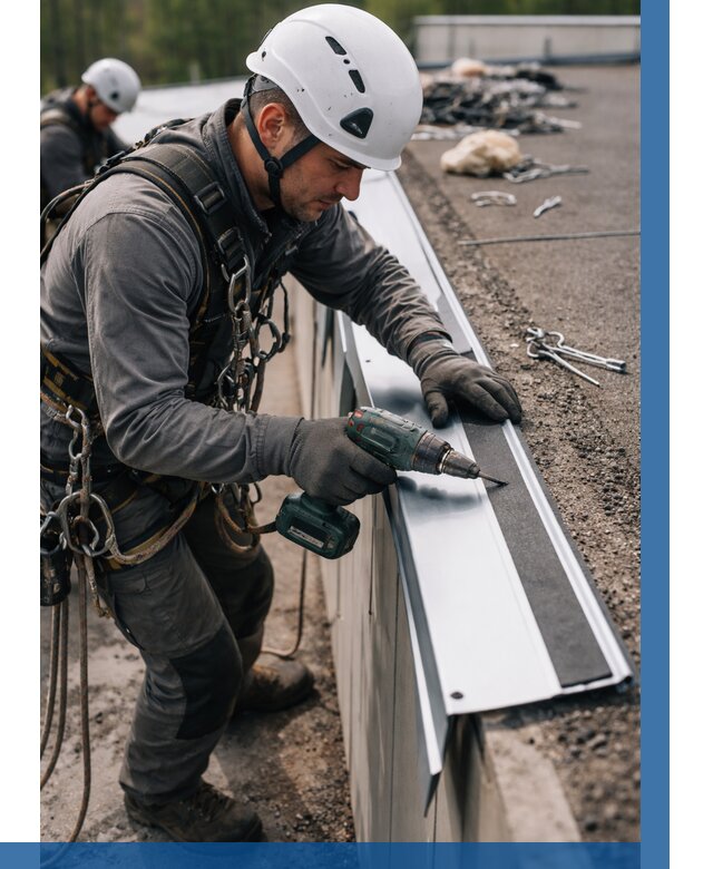 Монтаж капельника на кровле в Ростове от 308 р. | ВЫСОТНИК-Рсв