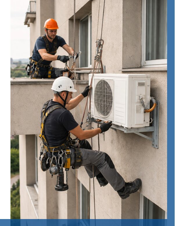 Монтаж внешнего блока кондиционера в Ростове от 6671 р. | ВЫСОТНИК-Рсв