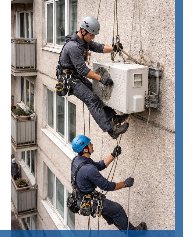 Перенос внешнего блока кондиционера в Ростове от 9237 р.| ВЫСОТНИК-Рсв