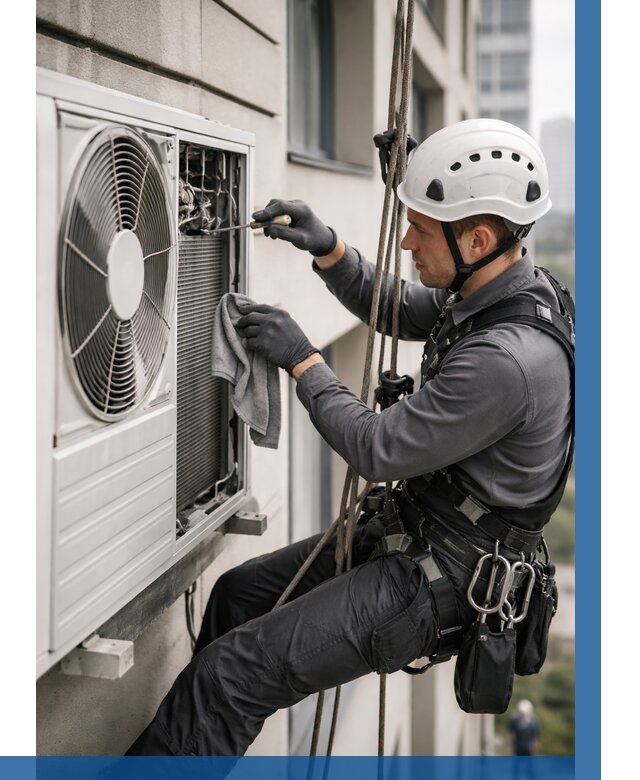 Обслуживание внешнего блока кондиционера в Ростове от 2771 р.ВЫСОТНИК-Рсв