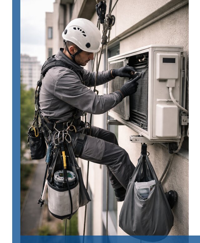 Обслуживание внешнего блока кондиционера в Ростове профессионально