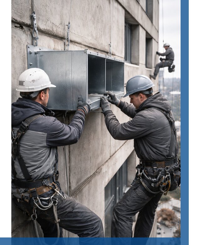 Монтаж вентиляционных коробов в Ростове от 3079 р. | ВЫСОТНИК-Рсв