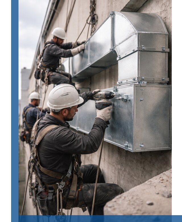 Профессиональный монтаж вентиляционных коробов в Ростове под ключ