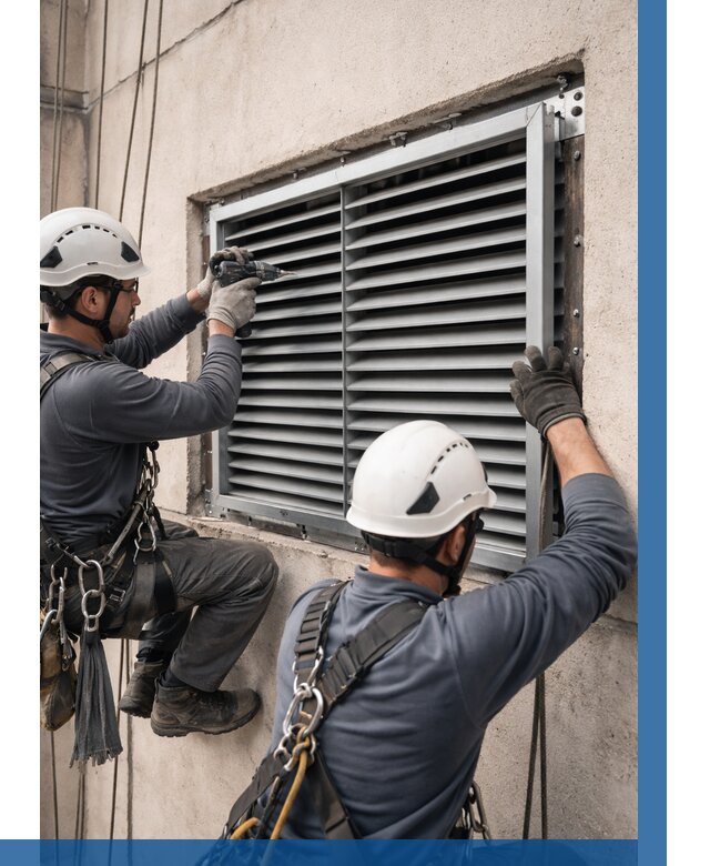 Монтаж вентиляционных решеток в Ростове от 4618 р. | ВЫСОТНИК-Рсв