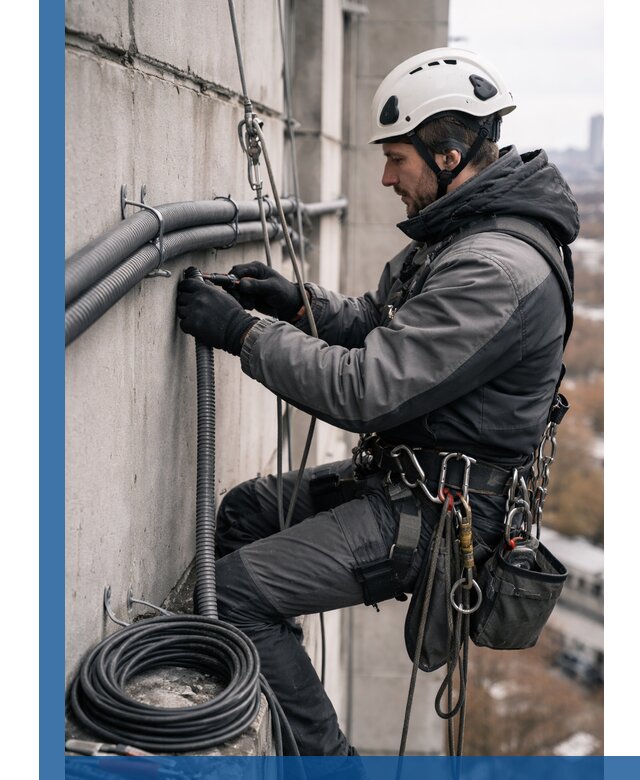 Профессиональный монтаж гофры для кабеля в Ростове с гарантией