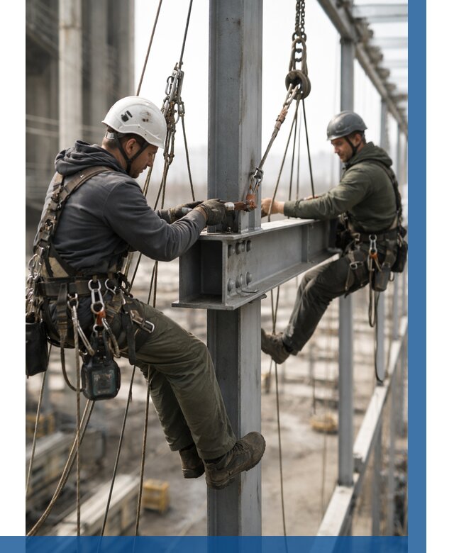 Монтаж металлоконструкций на высоте в Ростове от 3592 р. | ВЫСОТНИК-Рсв