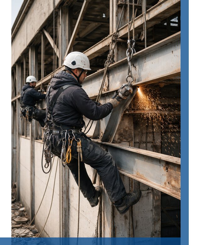 Демонтаж металлоконструкций на высоте в Ростове от 6671р. |ВЫСОТНИК-Рсв