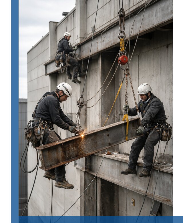 Демонтаж металлоконструкций на высоте в Ростове под ключ