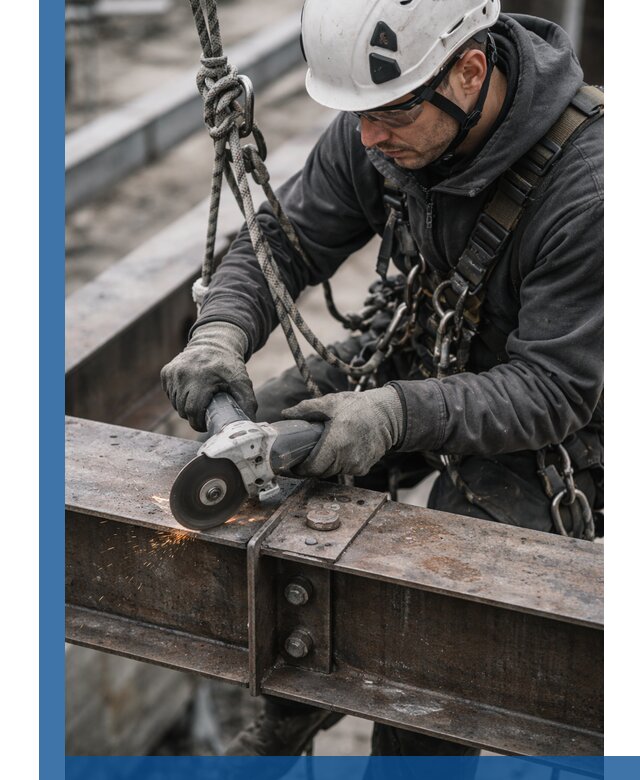 Резка металла на высоте в Ростове для зданий и конструкций