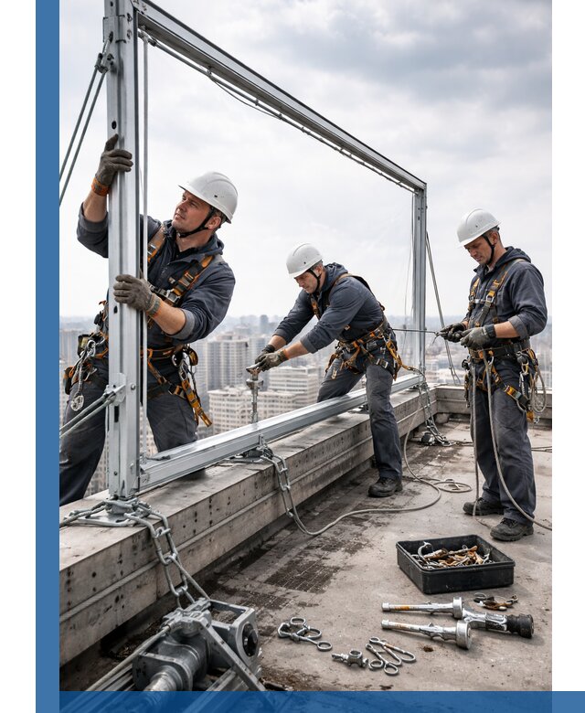 Монтаж крышных рекламных конструкций под ключ в Ростове