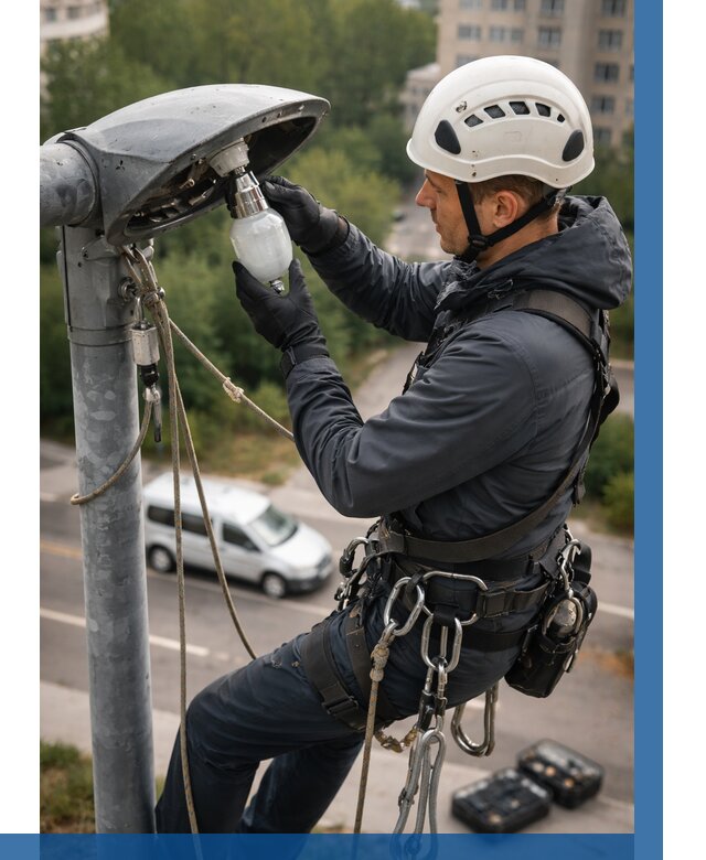 Замена ламп на высоте в Ростове от 2566 р. | ВЫСОТНИК-Рсв