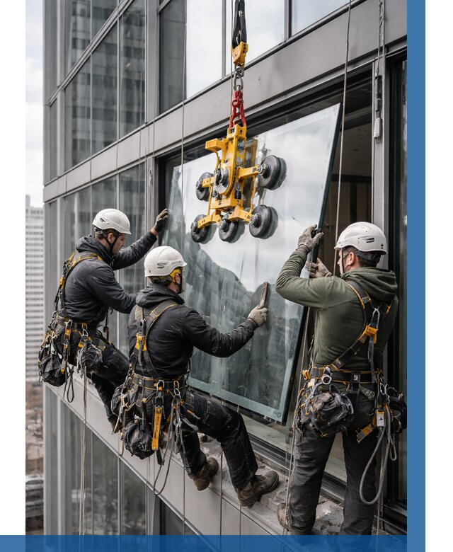 Фасадное остекление зданий под ключ в Ростове от 10263 р. | ВЫСОТНИК-Рсв