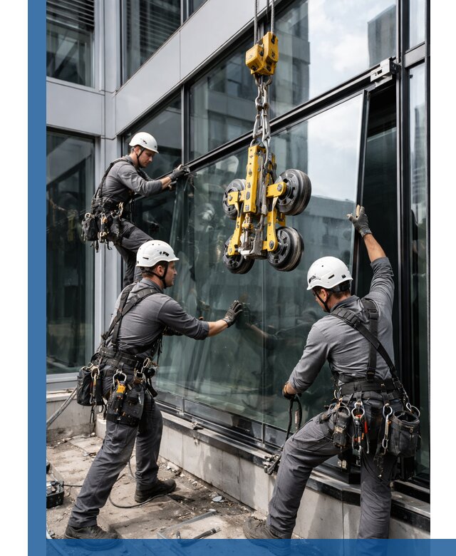 Структурное остекление фасадов в Ростове монтаж и обслуживание