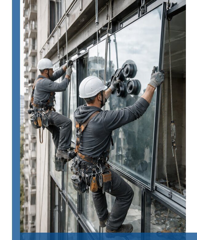 Витражное остекление фасадов и лоджий в Ростове под ключ