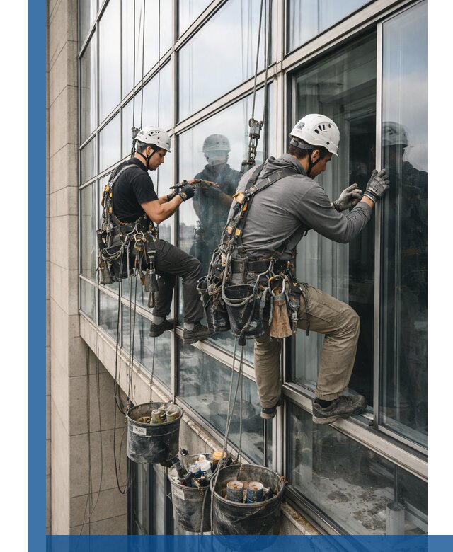 Ремонт витражных конструкций и фасадного остекления в Ростове