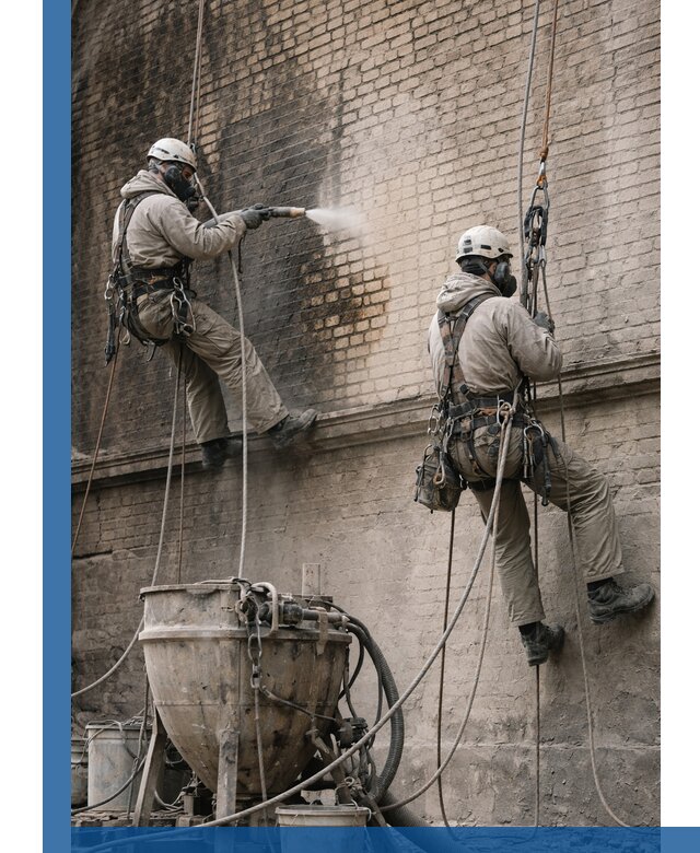 Пескоструйная очистка фасадов в Ростове профессионально