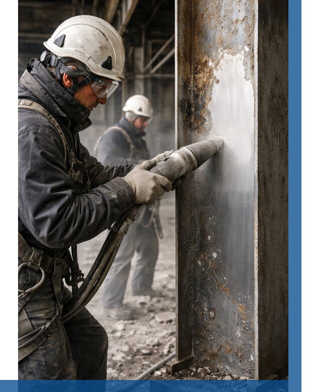 Удаление старой краски с металла в Ростове от 462 р. | ВЫСОТНИК-Рсв