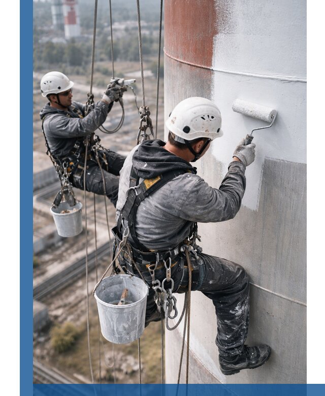 Покраска дымовых труб в Ростове: антикоррозийная защита и восстановление
