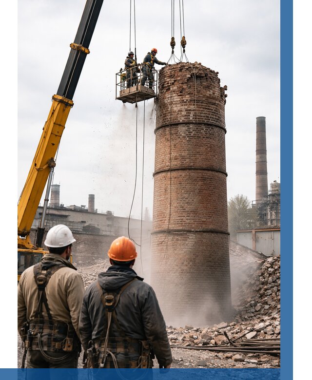 Демонтаж дымовой трубы в Ростове от 92367 р. | ВЫСОТНИК-Рсв, смета