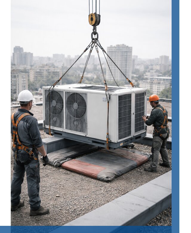 Подъем груза на крышу в Ростове от 5132 р. | ВЫСОТНИК-Рсв заказать