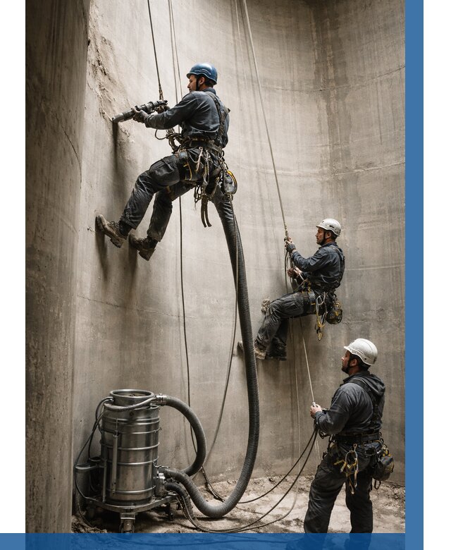 Зачистка силосов в Ростове от 4618 р. Договор и смета ВЫСОТНИК-Рсв