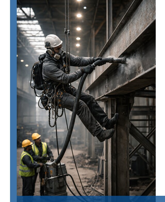 Обеспыливание конструкций в цехах промышленного производства в Ростове